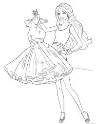 If your little princess is love with the queen of pink, then printing off a few of these coloring pages will delight her! Barbie Coloring Pages Fashion Coloring4free Coloring4free Com