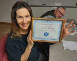 Lynn Shilling Recognized for Excellence and Achievement. Our own Lynn  Schilling stepped up and provided medical care during a recent  Transatlantic Fight. During a flight to Europe, a passenger had degraded  into