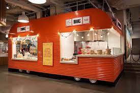 Gastronomic Royalty Collaborate At New York S Mercado Little Spain A Vast Culinary Carnival Offering An Authentic Iberian Experience Food Truck Design Interior Jose Andres Food Truck Design