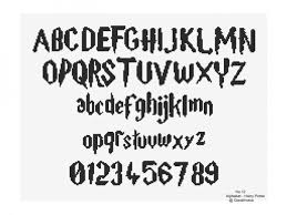 Add stitches between the letters of a word, so script letters resemble. Alphabet Numbers Cross Stitch Pattern Upper Small Letters And Numbers Harry Potter No 012