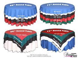If you have a round table, you can definitely use a round to ensure you get the right tablecloth size, measure through the center point of your table to get the diameter. 8 Tablecloth Size Guide Ideas Tablecloth Sizes Table Cloth Wedding Table Linens