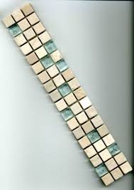 Marmor Mosaik Bordure Botticino Glaseffekt Creme Turkis 4 9x30x0 8cm 1 5x1 5cm Kleine Badezimmer Design Fliesenmosaik Moderne Kleine Badezimmer