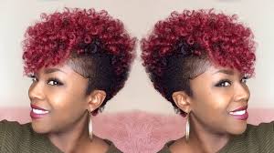 How To Tapered Crochet Mohawk Janet Yoyokalon Hair Super Itchy Youtube Curly Crochet Hair Styles Short Natural Hair Styles Braids With Shaved Sides