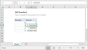How To Use The Excel Exp Function Exceljet