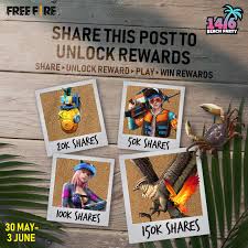Our team is working hard day by day to make it easy, awesome, & reliable to you. Garena Free Fire We Hear A Beach Party Is Coming Soon To Celebrate The New Patch Share This Post So You Can Unlock These Rewards When You Play In The