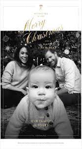 Archie is the double of prince harry as a baby; Prince Harry Meghan Markle And Archie Share Christmas Card 2019