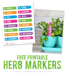 Free Printable Herb Garden Labels Chickabug Herb Garden Markers Garden Labels Garden Markers