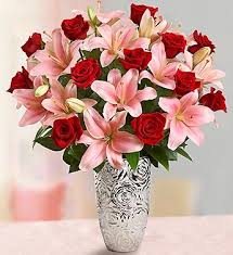 There are over 150 species of roses and thousands of hybrids. Romantic Rose And Lily Bouquet From 1 800 Flowers Com 100097 Rose And Lily Bouquet Beautiful Bouquet Of Flowers Flower Arrangements