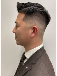 七三分けサイドグラデーションフェードカットスリークショート：L113805958｜フランクスバーバー アンド ビアークラブ(FRANK'S  BARBER and BEER CLUB)のヘアスタイル｜ホットペッパービューティー