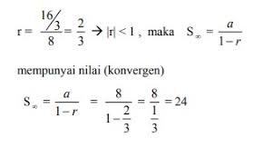 Soal dan pembahasan deret geometri tak hingga. Contoh Soal Deret Geometri Tak Hingga Pilihan Ganda Pembahasan
