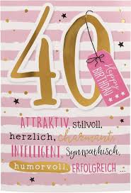 Check spelling or type a new query. Depesche Geburtstagskarte 40 Geburtstag Mit Musik 4010070339210 Geschenkewunderland