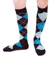 Nabee Sock S Blue And Black Argyle Otis Compression Socks Great For Men And Women Who Need A Little Extra Pep In Their Step Argyle Socks Geek Hoodies Socks