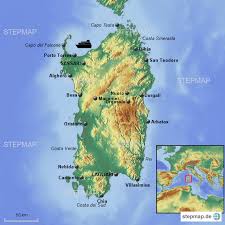 Besonders schön für das camping sind erfahrungsgemäß die frühen sommermonate. Sardinien Von Franz62 Landkarte Fur Sardinien