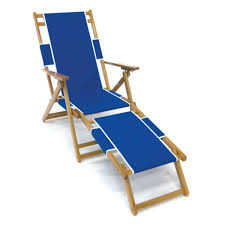 Beach Furniture Oak Wood Beach Lounger With Footrest Contractfurniture Com