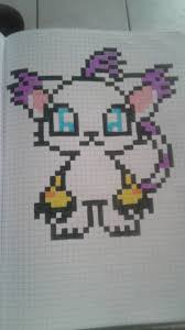 Chat Manga Dessin Pixel Dessin Petit Carreau Dessin Carreau