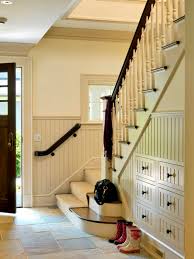 Mudroom Under Stairs Houzz I think having a combined mudroom/laundry room is a great idea! mudroom under stairs houzz