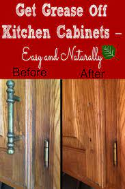 Then soften the residual splatters: Get Grease Off Kitchen Cabinets Easy And Naturally Cleaning Cabinets Cleaning Wood Clean Kitchen Cabinets