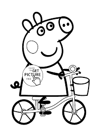 You may have noticed already, they include dirt bike with a rider in a natural scene. Peppa Pig Printable Coloring Pages For Kids Novocom Top