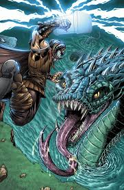 Thor Vs Jormungand By Https Www Deviantart Com Seanforney On Deviantart Thor Norse Myth Norse Mythology