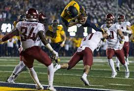 6 Photos Showing How Cal Qb Ross Bowers Flipped Into End Zone Vs Washington State Washington State Photo Cal