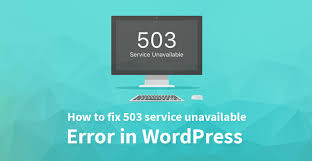 More ways you might see a 503 error. How To Fix 503 Service Unavailable Error In Wordpress Skt Themes