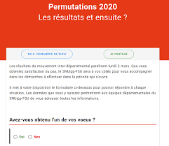 Les d?marches que vous avez effectu?es. Resultats Permutations Informatisees Le Snuipp Fsu 49 Vous Accompagne Dans La Rubrique 03 Mars 2020 Document Snuipp Fsu De Maine Et Loire