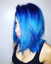 Blue hair is an interesting trend. Rooted Blue Beauty Hair Cxrrina Model Stephaniecakes Pravana Bright Blue Hair Blue Hair Dyed Hair Blue