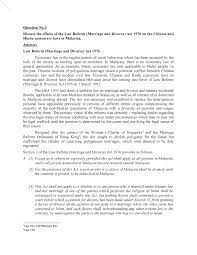 The greatest significance of umda is that it introduced irreconcilable differences as the. Effect Of Marriage Act 1976 Ori Question No Discuss The Effects Of The Law Reform Marriage And Divorce Act 1976 On The Chinese And Hindu Customary Laws In Studocu