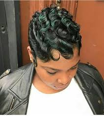 Image result for beyonce finger waves short black hair