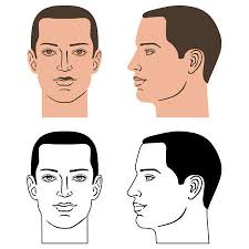 Coiffure homme dessin ~ formation coiffure homme formation coiffures barbier & coupes homme dégradé americain les formations sont réservées aux coiffeurs travaillants en salon de coiffure ou à domicile et me déplace directement chez. Tete De Coiffure Homme Avant Cote Illustration Vectorielle Isolee Sur Fond Blanc Clip Art Libres De Droits Vecteurs Et Illustration Image 92789697