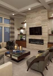 Shop wayfair for the best fake fireplace tv stands. 22 Ways To Incorporate A Wall Mount Tv Into Interior Shelterness