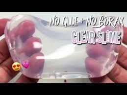 Water Slime How To Make Clear Slime Without Glue Without Borax Testing Water Slime Recipes Youtube Fluffy Slime Clear Slime Slime Recipe