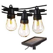The solar string lights are reliable for improving the appearance of your outdoors. Brightech Ambience Pro Waterproof Led Outdoor Solar String Lights Hanging 1w Vintage Edison Bulbs 27 Ft Walmart Com Walmart Com