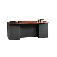 Executive desk has a classic cherry finish with soft black accents. Must Have Sauder Via Executive Desk 71 1 2 W X 35 1 2 D Classic Cherry Soft Black From Sauder Accuweather Shop