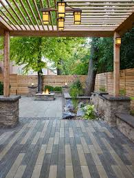 Cedar is classic, but a light pine with visible knots can look particularly interesting. Taking It To The Next Level Techo Bloc