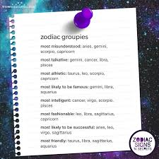 The sign inspires witty word plays and dynamic dialogue. Zodiac Groupies