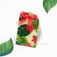 Nouvelle Pochette Dragees Fleurs Exotiques Tendance Et 20 Soit 0 63 Euros Unite Au Lieu De 0 79 Decor Home Decor