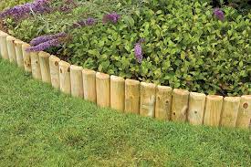 Log Roll Garden Edging Wood Landscape Edging Small Backyard Gardens