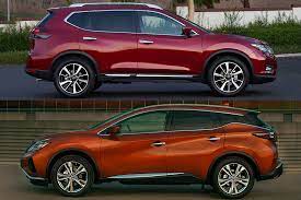 The nissan rogue and murano are two suvs in the sport mode would lead to more aggressive driving, and eco mode would do exactly the opposite. 2020 Nissan Rogue Vs 2020 Nissan Murano What S The Difference Autotrader