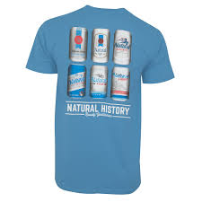 Natural Light Men S Blue Natural History T Shirt