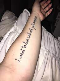 Various tattoos of song lyrics have been around for a long time and they are usually done in a script style tat, which mimics the way a songwriter pens each verse prior to recording it. 33 Music Inspired Tattoos Every Diehard Fan Will Love