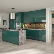 Porte De Cuisine Delinia Id Sevilla Vert Forest Brillant H 76 8 X L 44 7 Cm Leroy Merlin