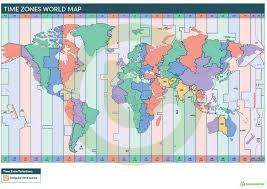 Time Zones World Map Teaching Resource Teach Starter Time Zones Time Zone Map Map
