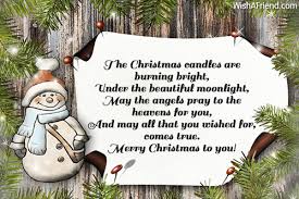 Christmas Candles Christmas Poem