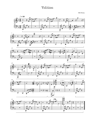 Piano] Volition