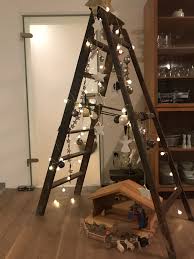 Unser Weihnachtsbaum Ersatz Leiterbaum Leiter Weihnachtsbaum Weihnachtsbaum Weihnachten