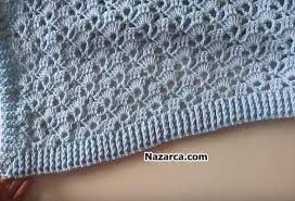 Tig Ornekli Yuvali Salas Battaniye Yapimi Nazarca Com Battaniye Orgu Desenler