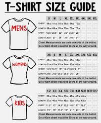 Crazy Dog T Shirts Size Chart Crazy Dog T Shirts Size