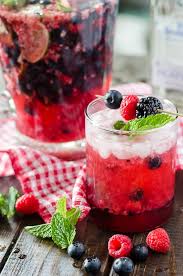 Pour in 1/2 cup vodka, then add 1/4 cup peach schnapps. Summer Berry Pitcher Mojitos The Crumby Kitchen