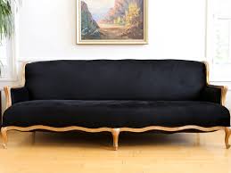 But even though they feel like a splurge, you don't actually have to break the bank to get a velvet sofa you love. Vintage French Velvet Black Louis Style Long Sofa Couch No 611 Shopgoldenpineapple
